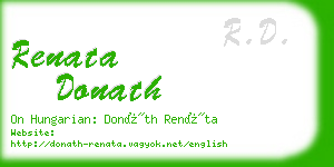 renata donath business card